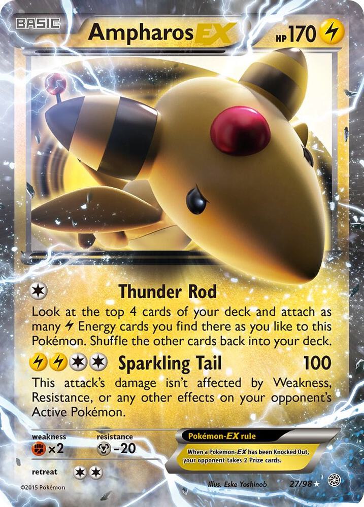 Ampharos EX - 27/98 - Ultra Rare