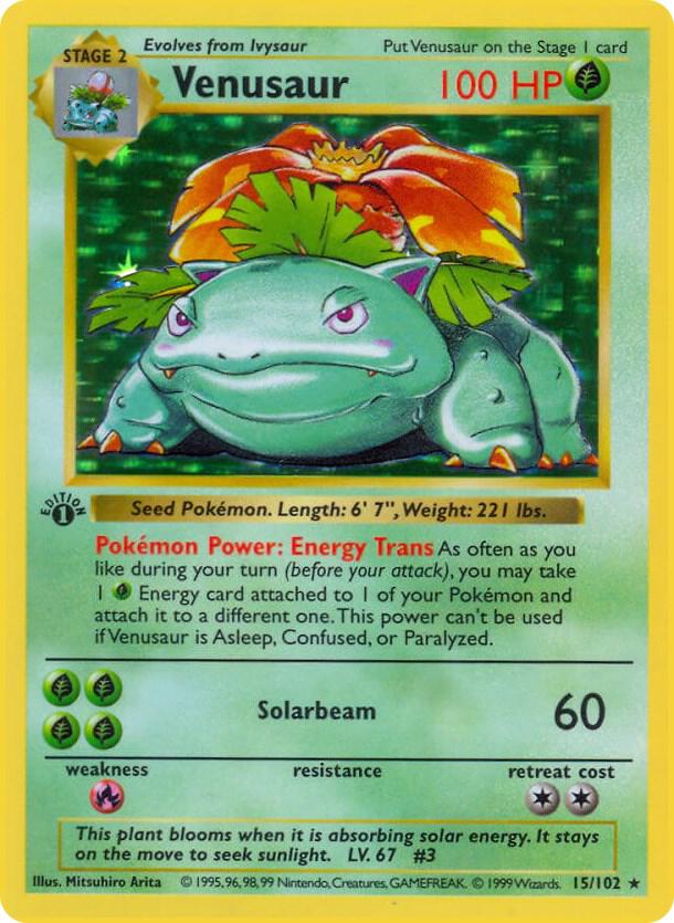 Venusaur - 015/102 - Holo Rare