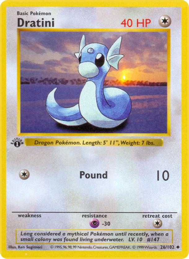 Dratini - 026/102 - Uncommon (Shadowless)