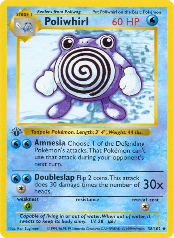 Poliwhirl - 038/102 - Uncommon (Shadowless)