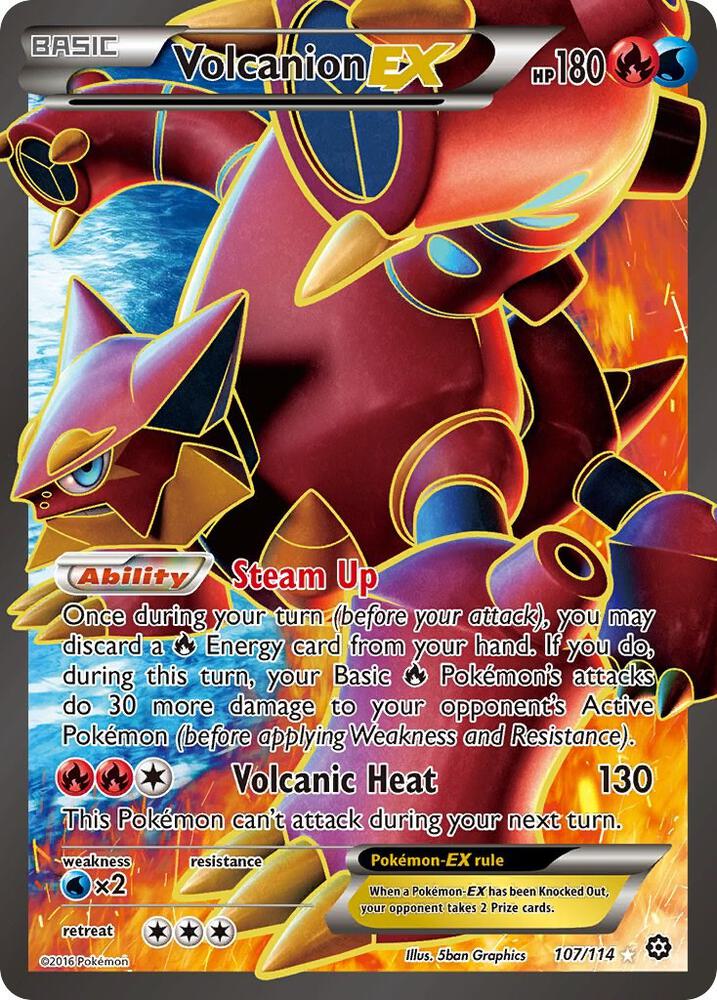Volcanion EX (Full Art) - 107/114 - Ultra Rare