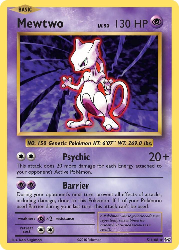Mewtwo - 51/108 - Rare