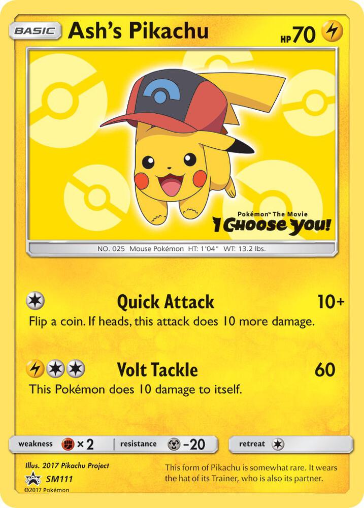Ash's Pikachu - SM111 - SM111 - Promo