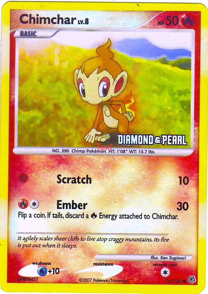 Chimchar - 076/130 - Promo