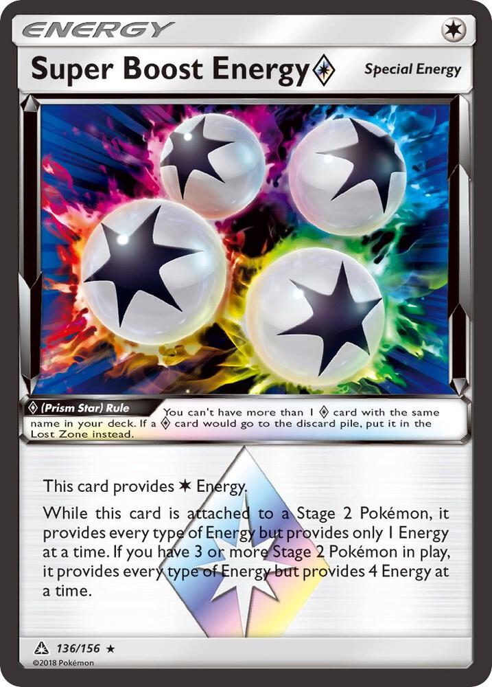 Super Boost Energy Prism Star - 136/156 - Prism Rare