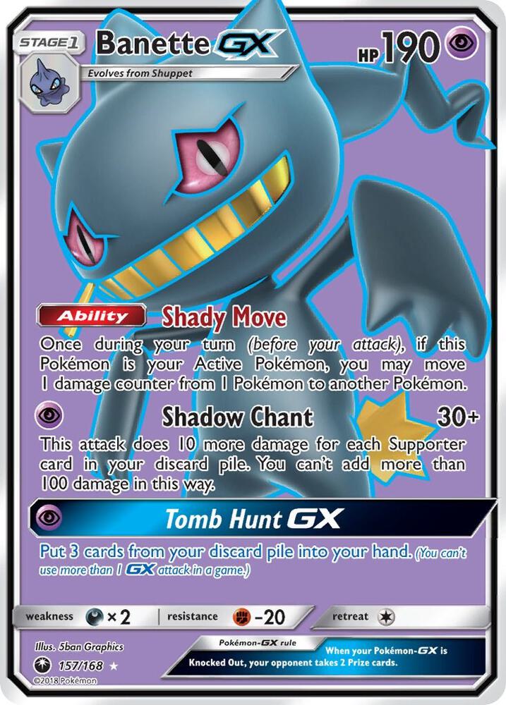 Banette GX (Full Art) - 157/168 - Ultra Rare