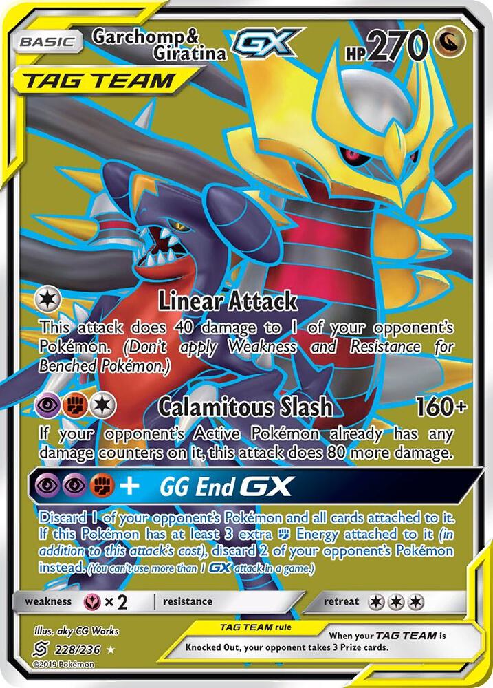 Garchomp & Giratina GX (Full Art) - 228/236 - Ultra Rare