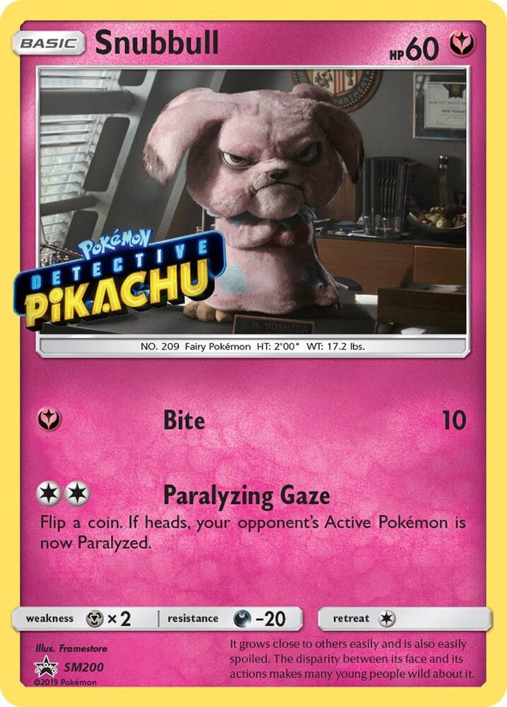 Snubbull - SM200 (Detective Pikachu Stamped) - SM200 - Promo
