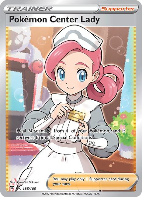 Pokemon Center Lady (Full Art) - 185/185 - Ultra Rare