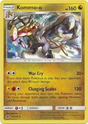 Kommo-o - 077/111 - Rare (Cracked Ice Holo)