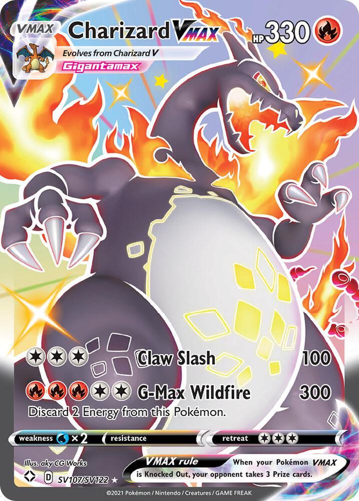 Charizard VMAX - SV107/SV122 - Shiny Holo Rare