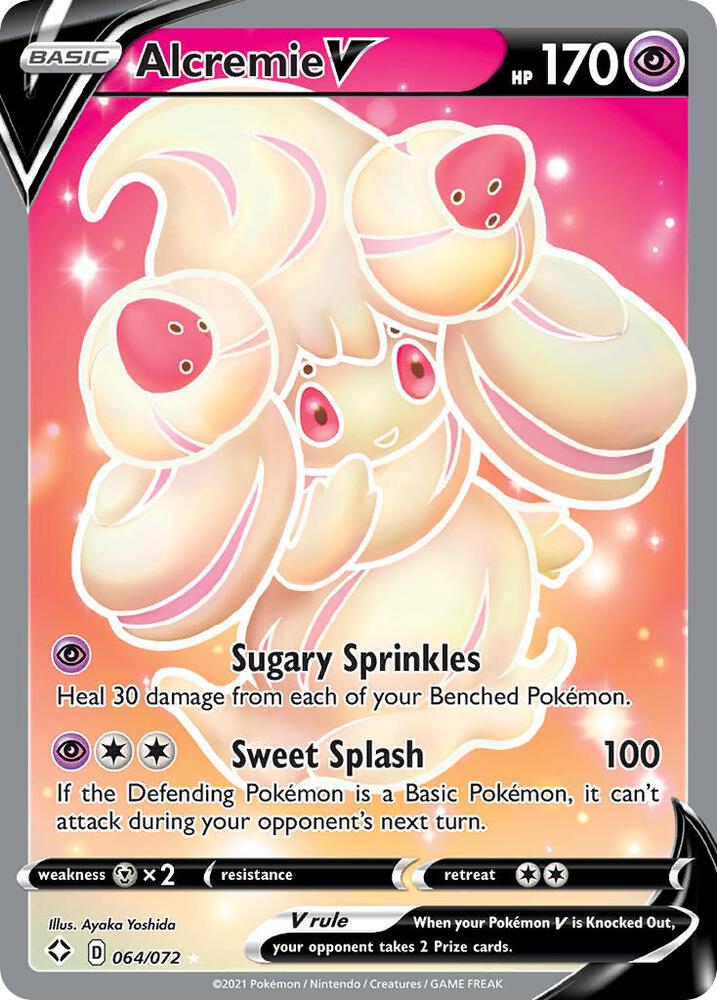 Alcremie V (Full Art) - 064/072 - Ultra Rare
