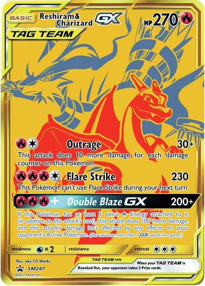 Reshiram & Charizard GX - SM247 - SM247 - Promo