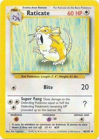 Raticate - 040/102 - Uncommon
