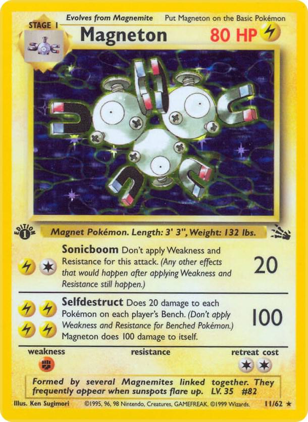 Magneton (11) - 11/62 - Holo Rare