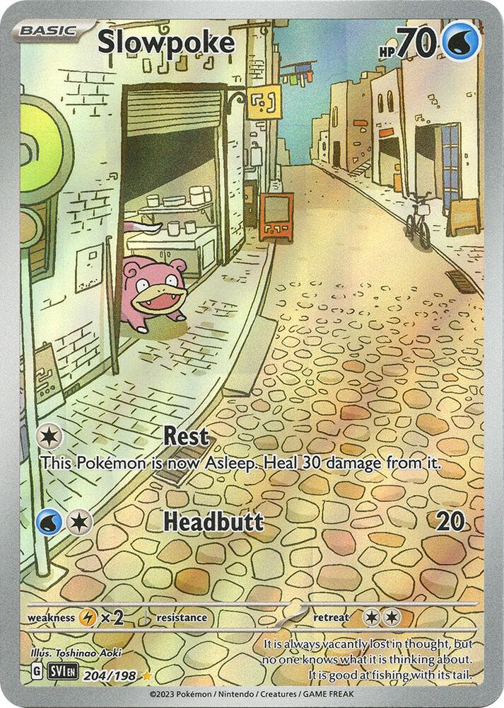 Slowpoke - 204/198 - Illustration Rare (PSA 8)