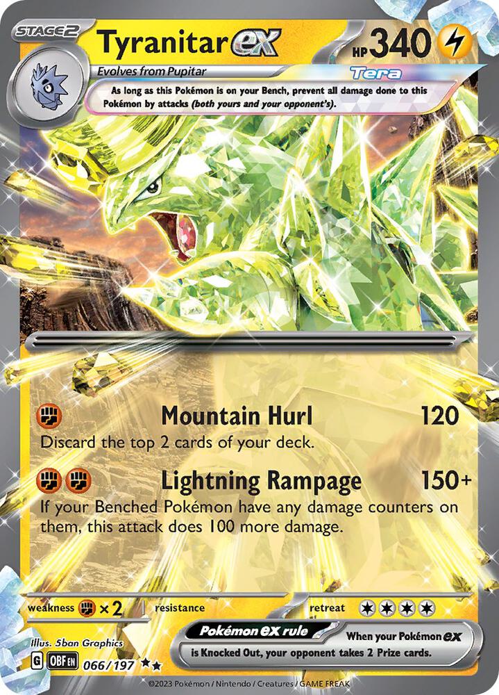 Tyranitar ex - 066/197 - Double Rare