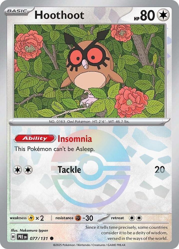 Hoothoot (Poke Ball Pattern) - 077/131 - Common