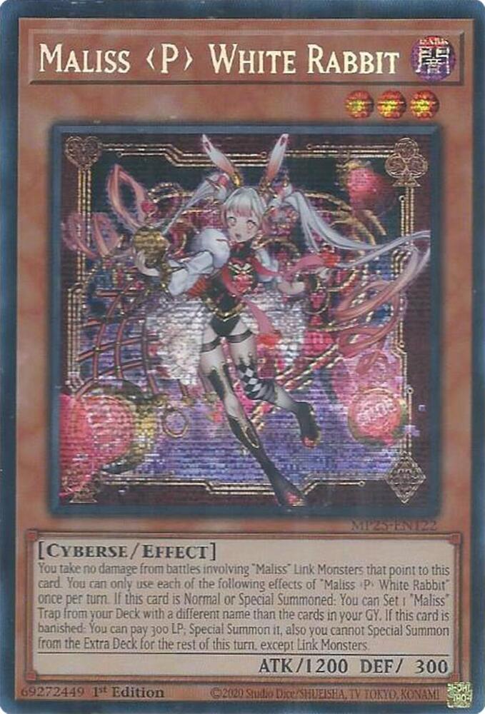 Maliss P White Rabbit - MP25-EN122 - Prismatic Secret Rare