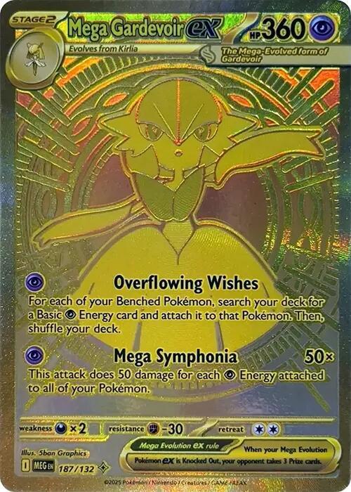 Mega Gardevoir ex - 187/132 - Mega Hyper Rare