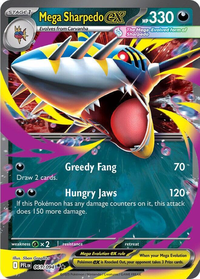 Mega Sharpedo ex - 061/094 - Double Rare