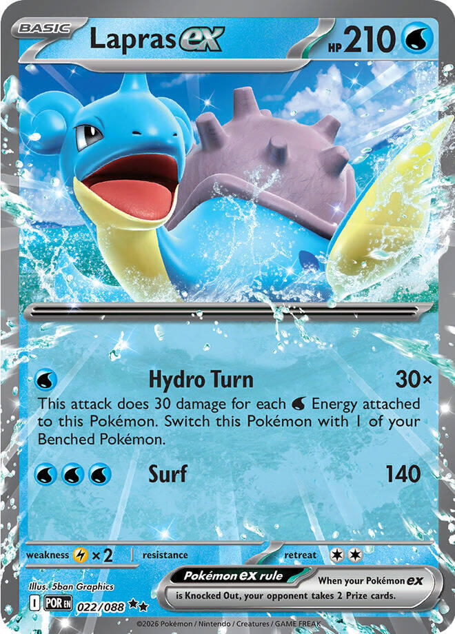 Lapras ex - 022/088 - Double Rare