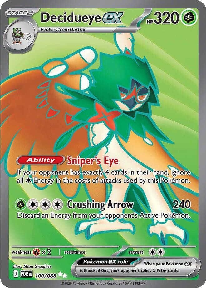 Decidueye ex - 100/088 - Ultra Rare