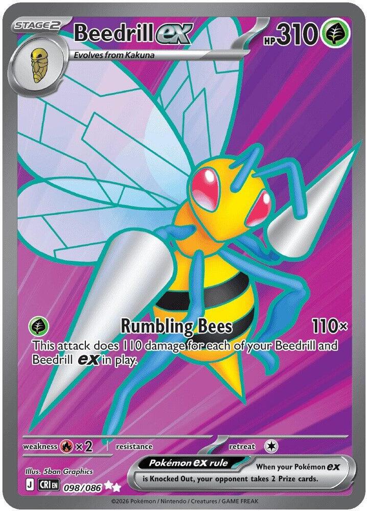 Beedrill ex - 098/086 - Ultra Rare