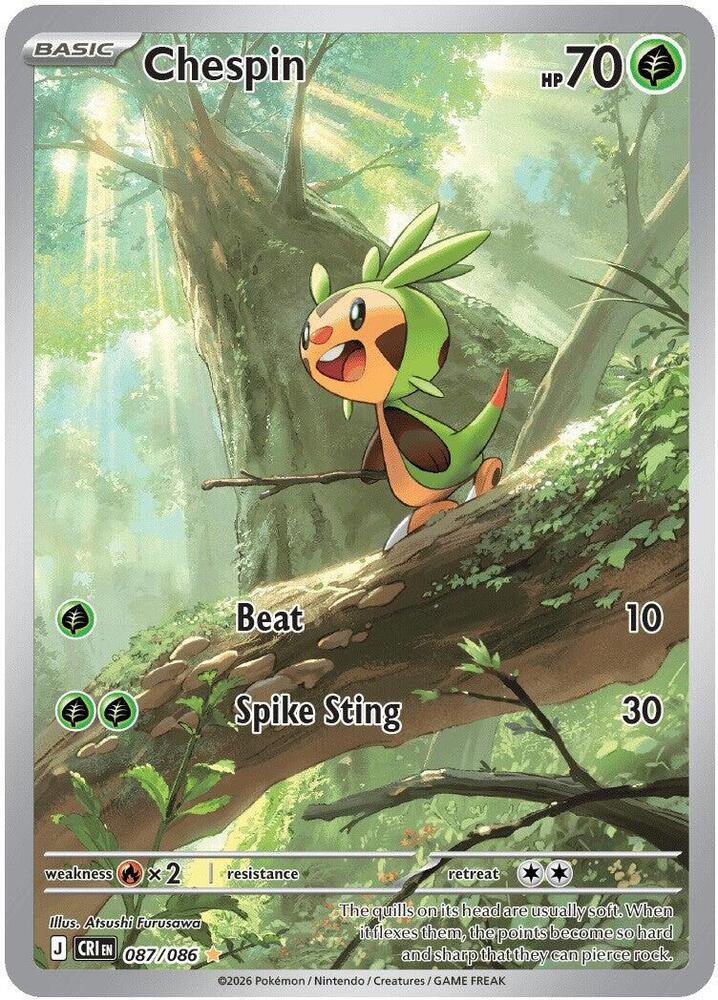 Chespin - 087/086 - Illustration Rare