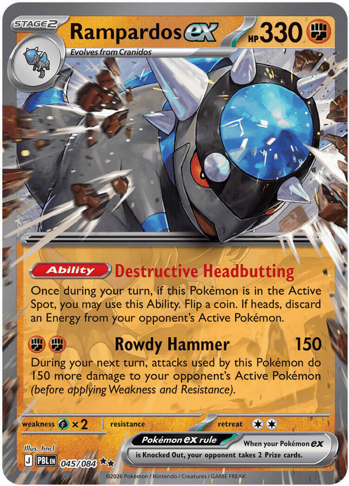 Rampardos ex - 045/084 - Double Rare