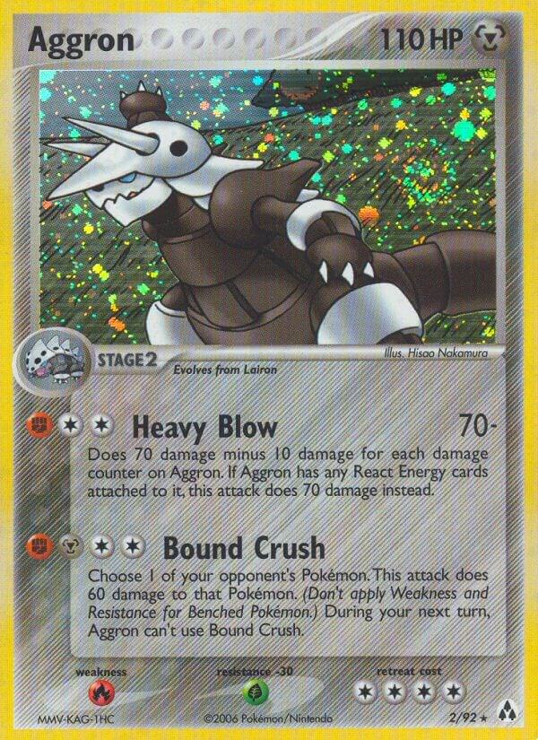 Aggron - 2/92 - Holo Rare