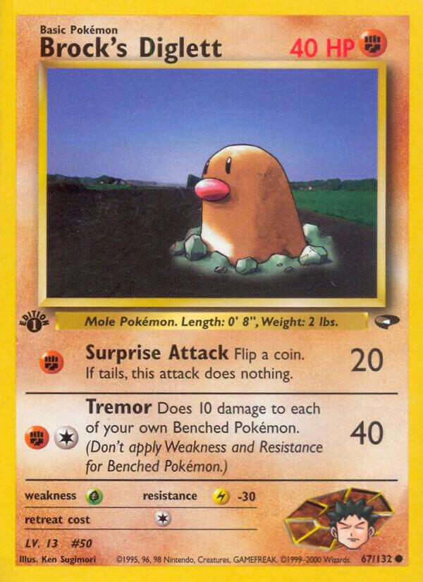 Brock's Diglett - 067/132 - Common