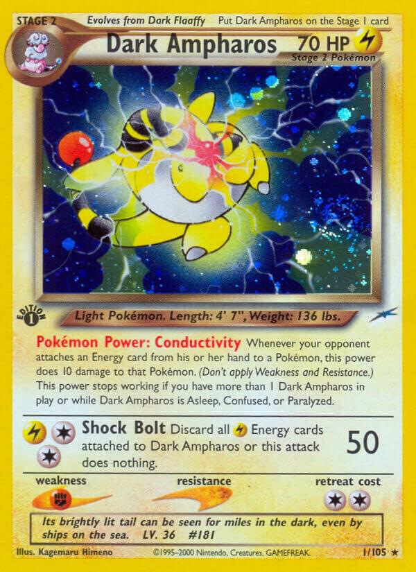 Dark Ampharos - 001/105 - Holo Rare