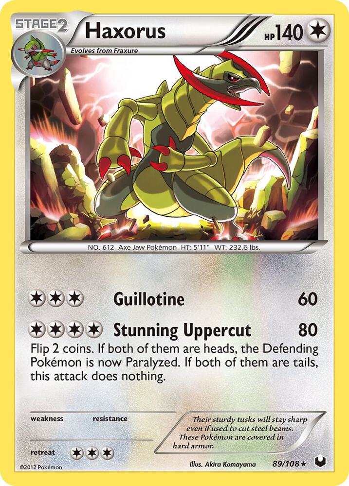 Haxorus - 89/108 - Holo Rare