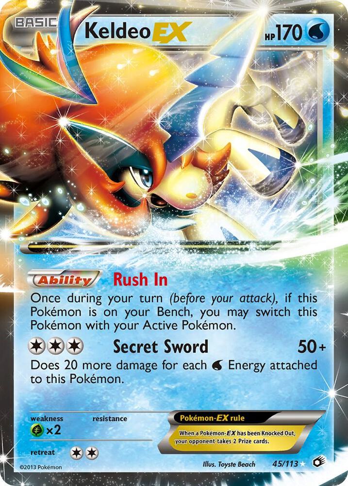 Keldeo EX - 45/113 - Ultra Rare