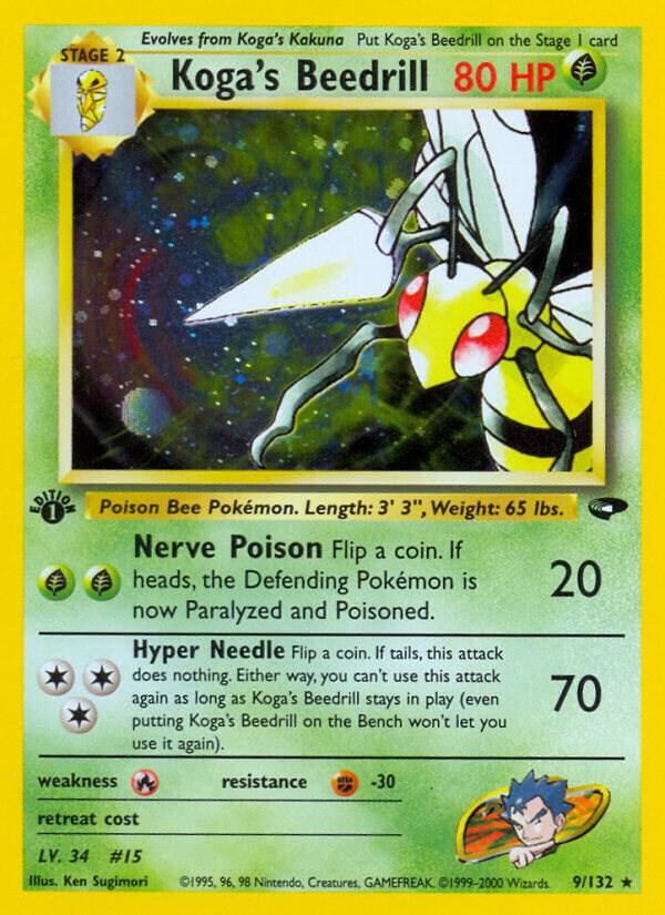 Koga's Beedrill - 009/132 - Holo Rare