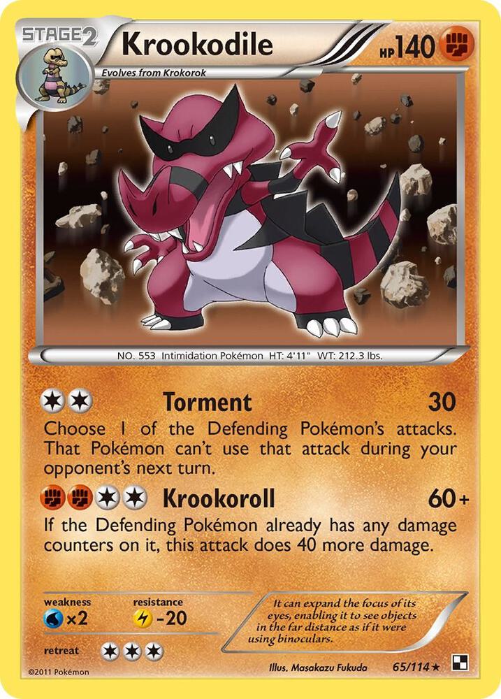 Krookodile - 65/114 - Holo Rare