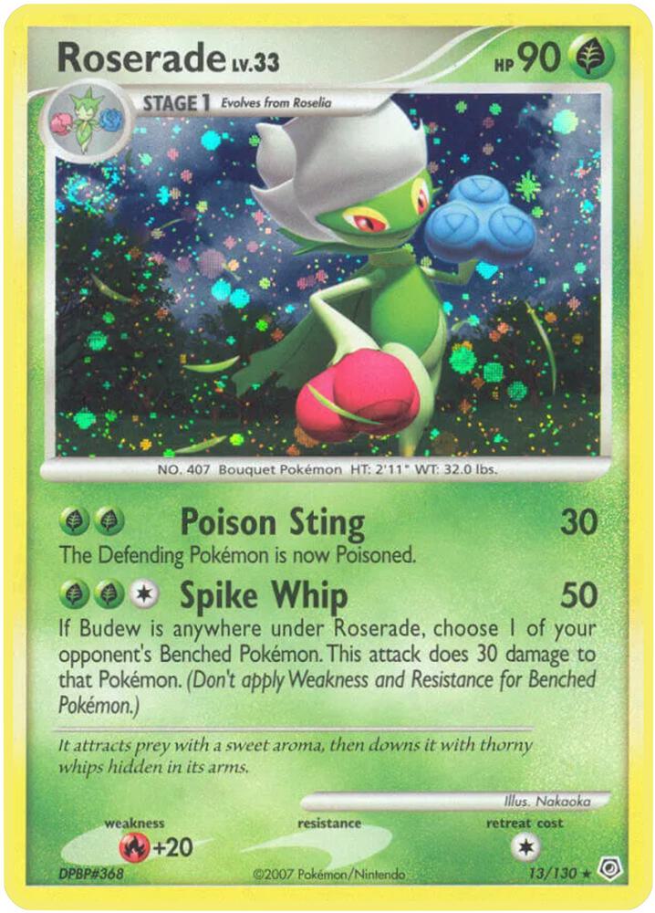 Roserade - 13/130 - Holo Rare