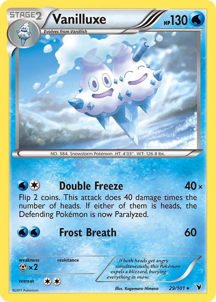 Vanilluxe - 29/101 - Rare