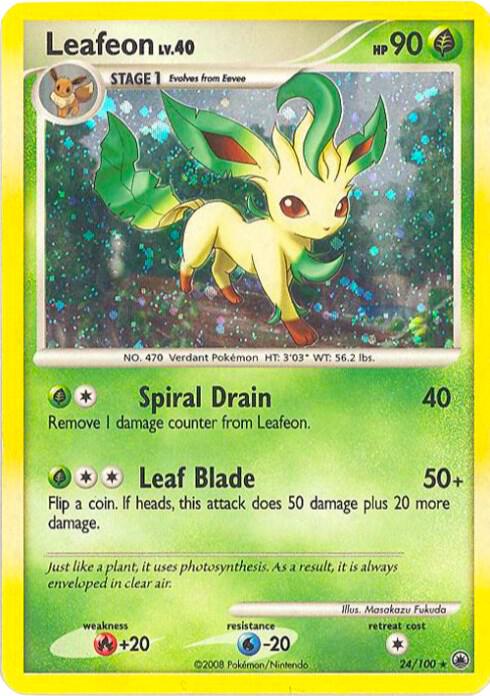 Leafeon - 024/100 - Holo Rare