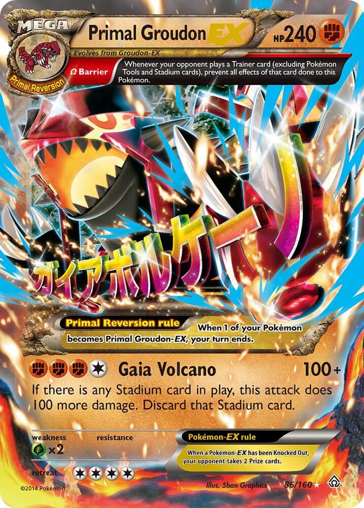 Primal Groudon EX - 86/160 - Ultra Rare (Alejandro Ng-Guzman)