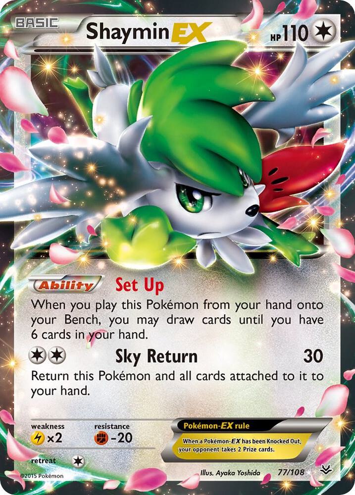 Shaymin EX - 77/108 - Ultra Rare (Jesper Eriksen)
