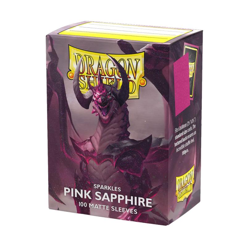DRAGON SHIELD MATTE PINK SAPPHIRE 100ct