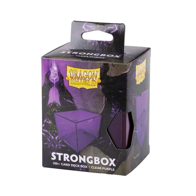 DECK BOX DRAGON SHIELD STRONGBOX CLEAR PURPLE