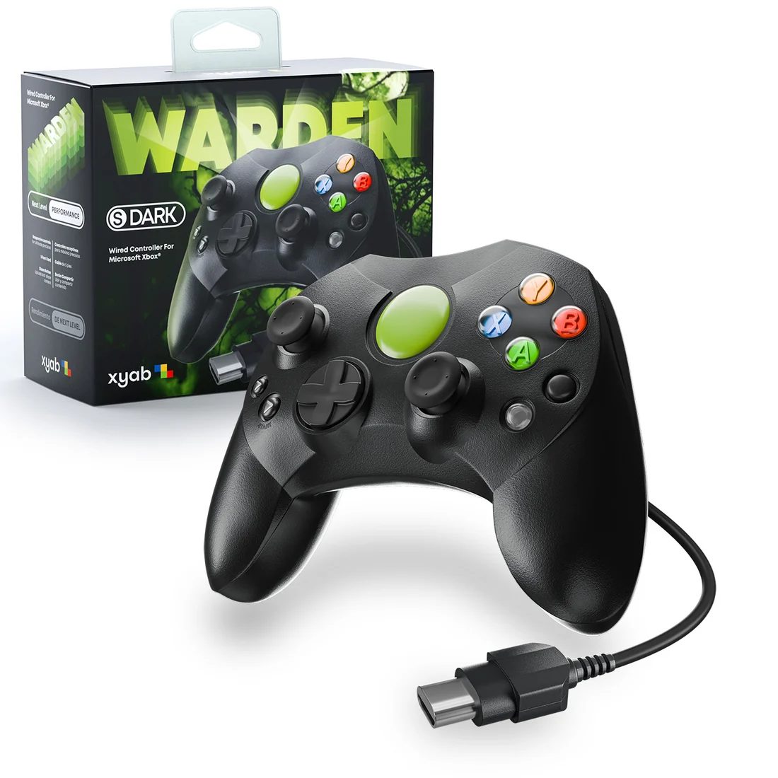 WARDEN Wired Controller - Black - Xbox® 1st Gen