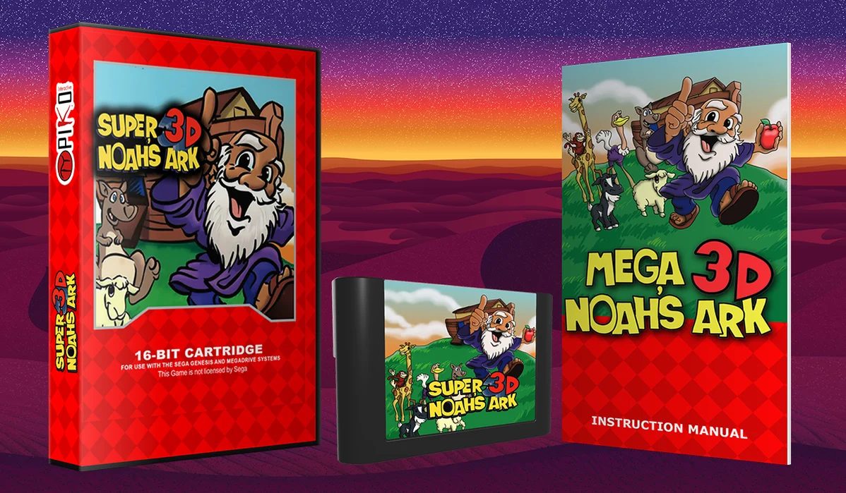 Mega 3D Noah's Ark - Sega Genesis - NEW