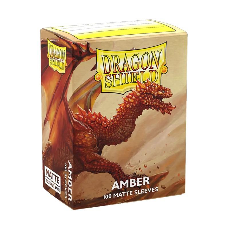 DRAGON SHIELD MATTE AMBER ORANGE 100ct