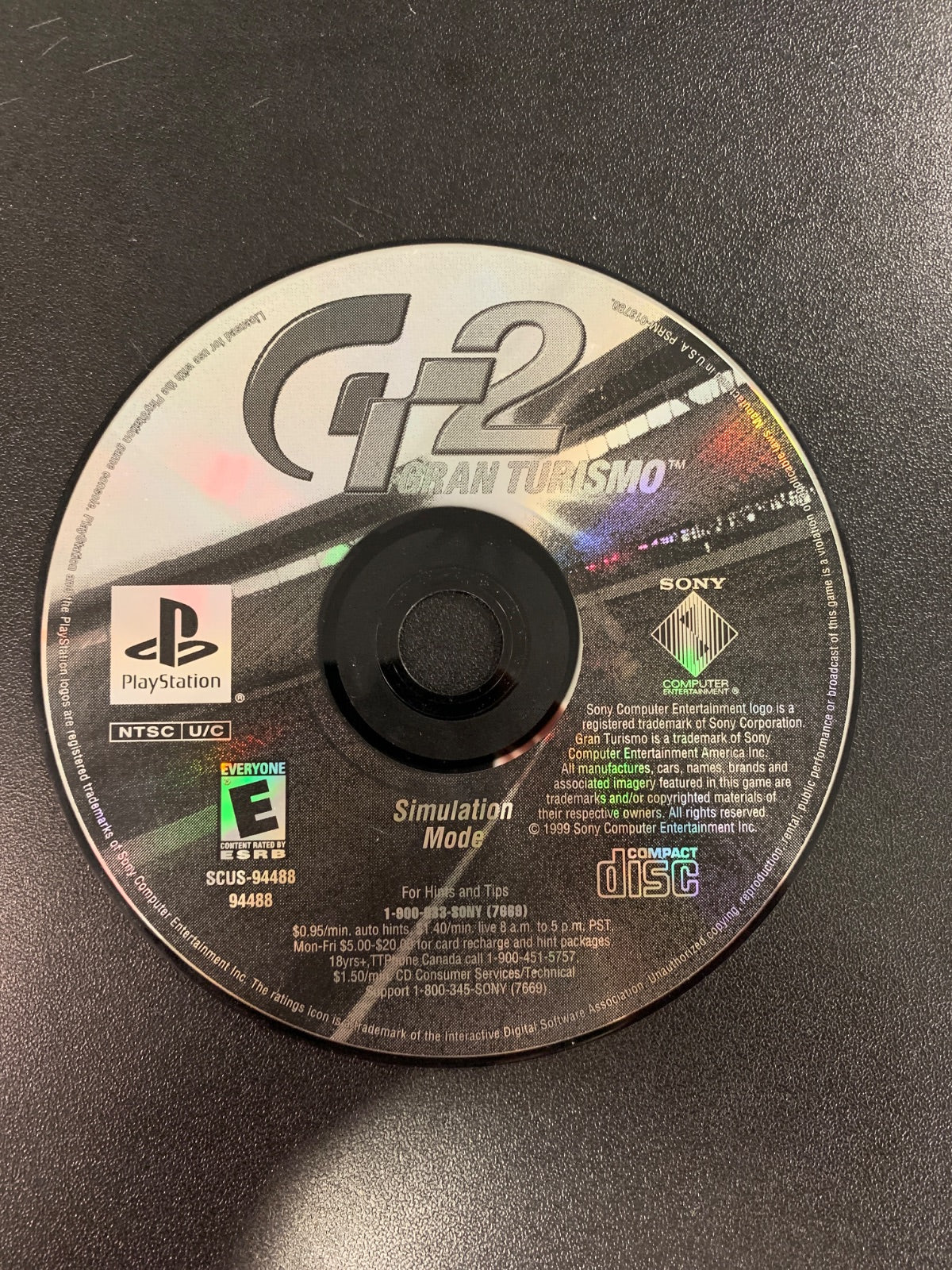 Gran Turismo 2 Simulation Mode Disc Only