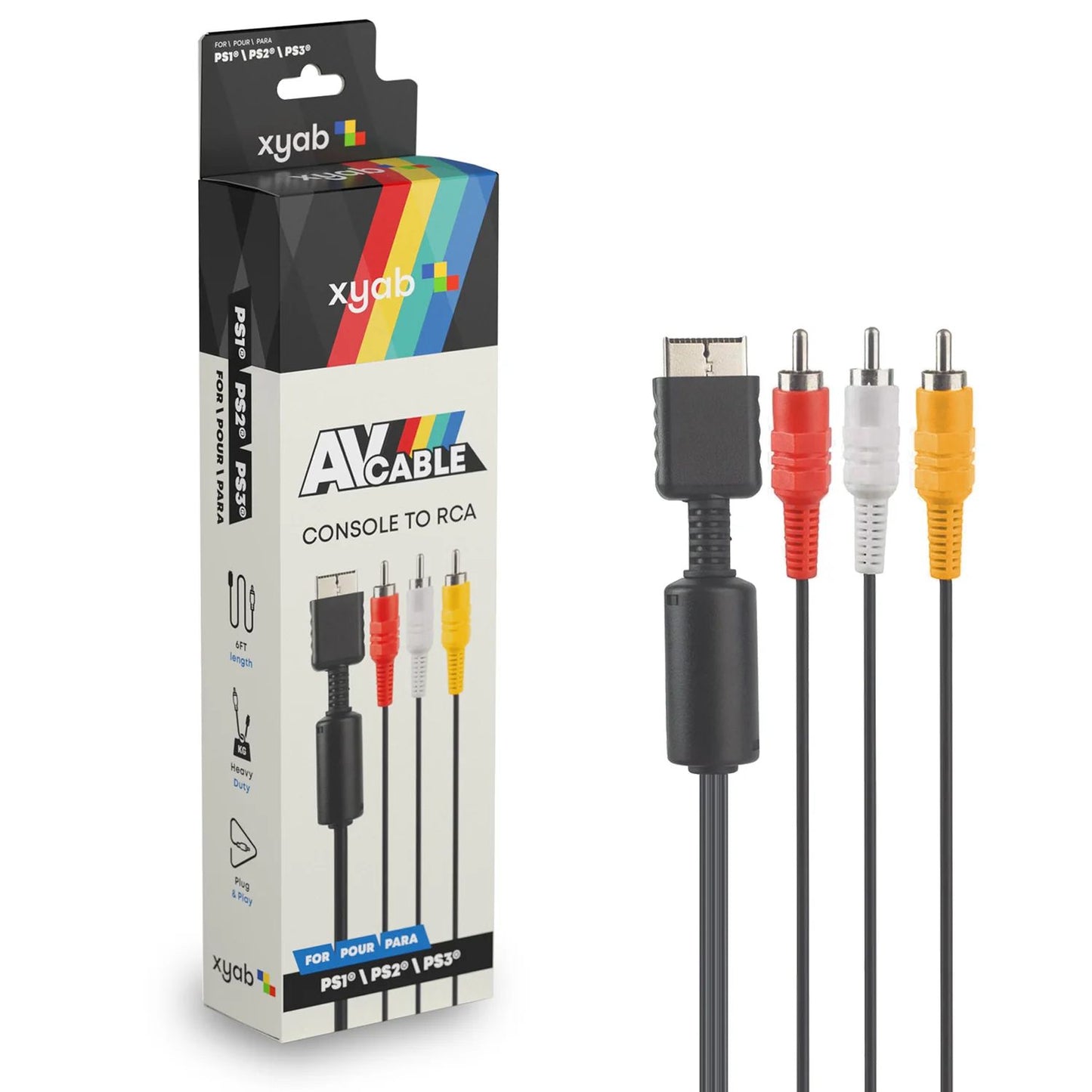 AV Composite Cable - Retail For PS1® / PS2® / PS3®