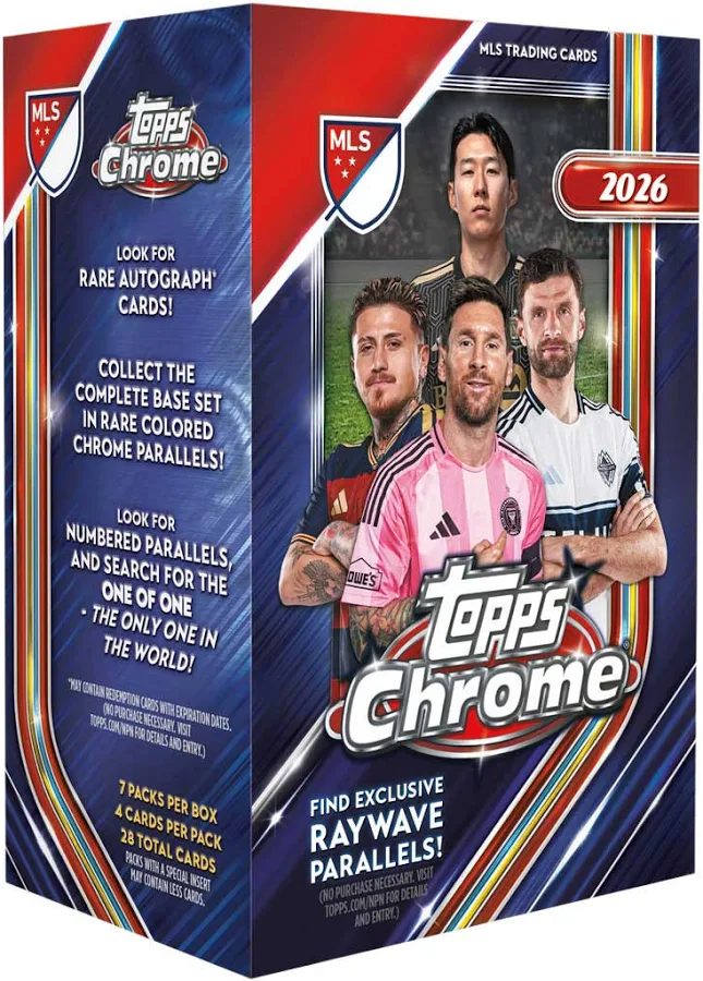2026 TOPPS MLS CHROME SOCCER VALUE BOX